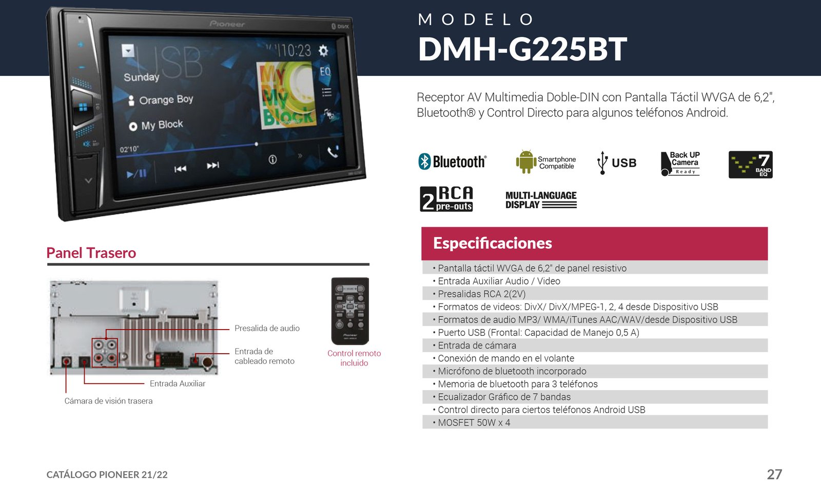 DMH-G225BT – CarAudio JYL| lo mejor en sonido, lujos y accesorios para ...